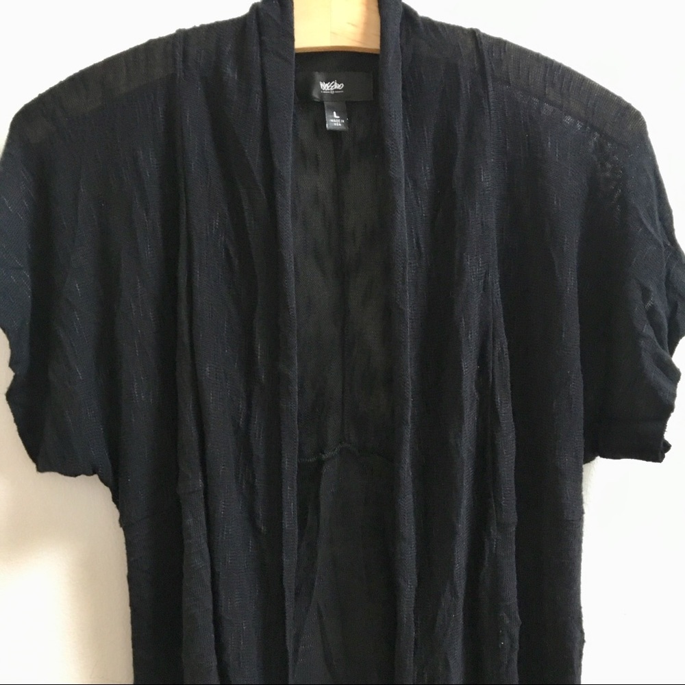 Mossimo Translucent Shawl/ Black / L